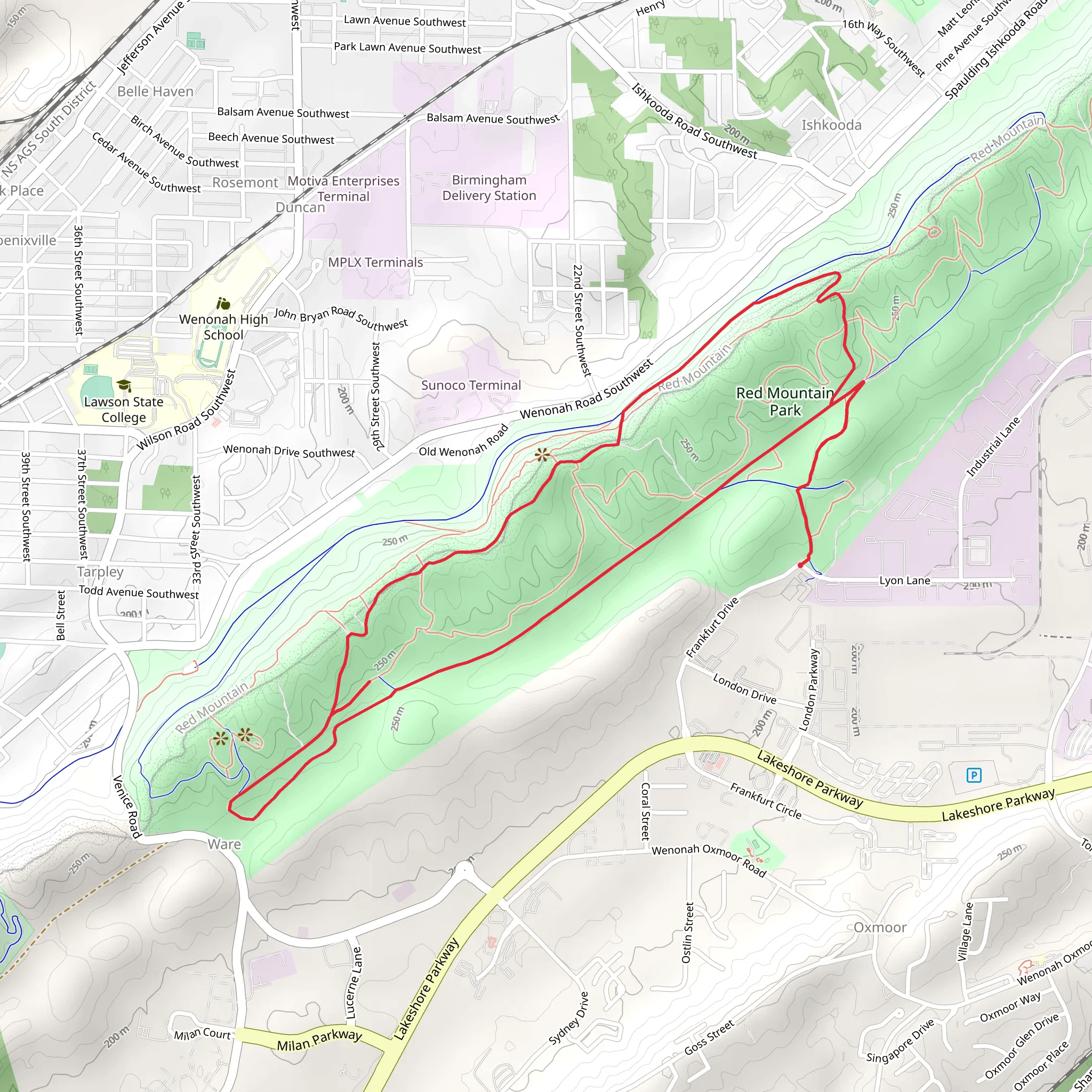 Eureka Mines, BMRR South and Spring Gap Loop Trail mobile static map