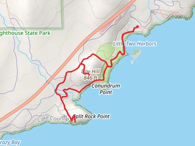 Day Hill Loop via Superior Hiking Trail