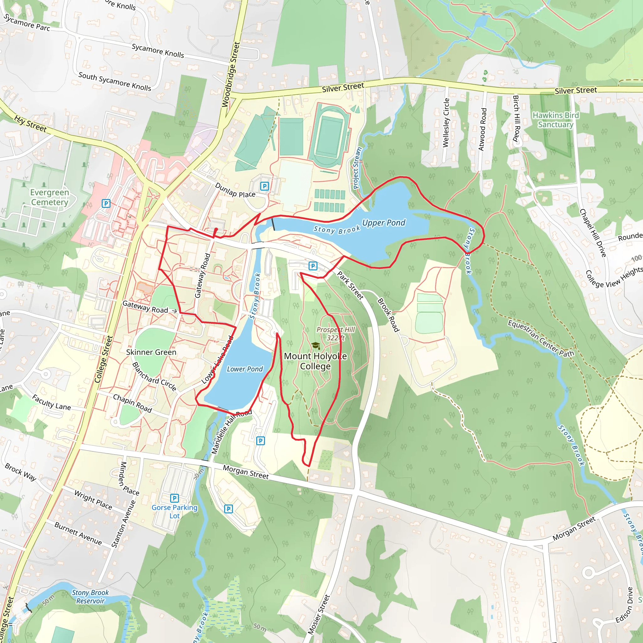 Upper Lake and Lower Lake Loop mobile static map