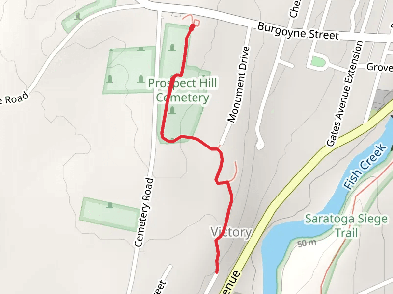 Prospect Hill Cemetery Out and Back