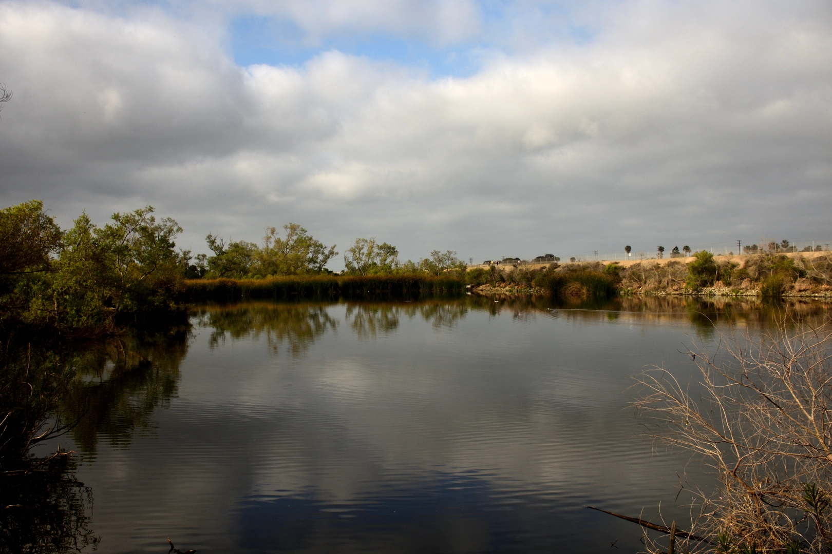 An image depicting the trail Talbert Regional Park and Santa Ana River and its surrounding area.
