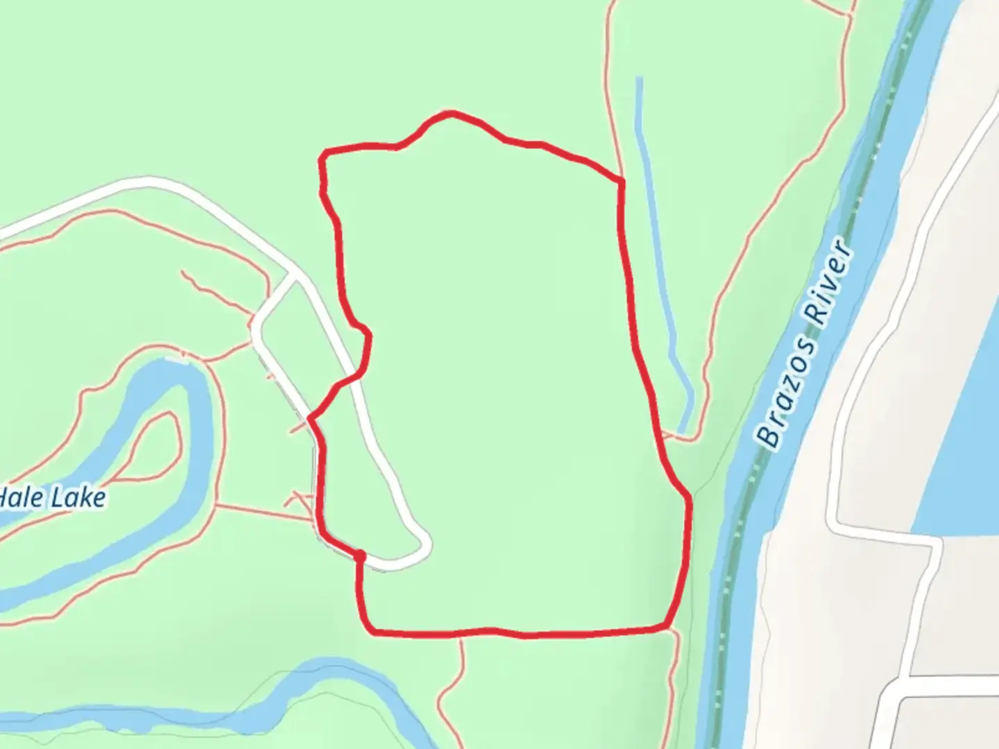 An image depicting the trail Bluestem - White Oak Loop Trail and its surrounding area.