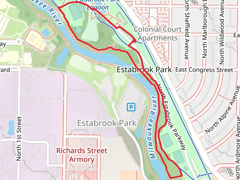 Estabrook Park - Milwaukee River Loop Trail