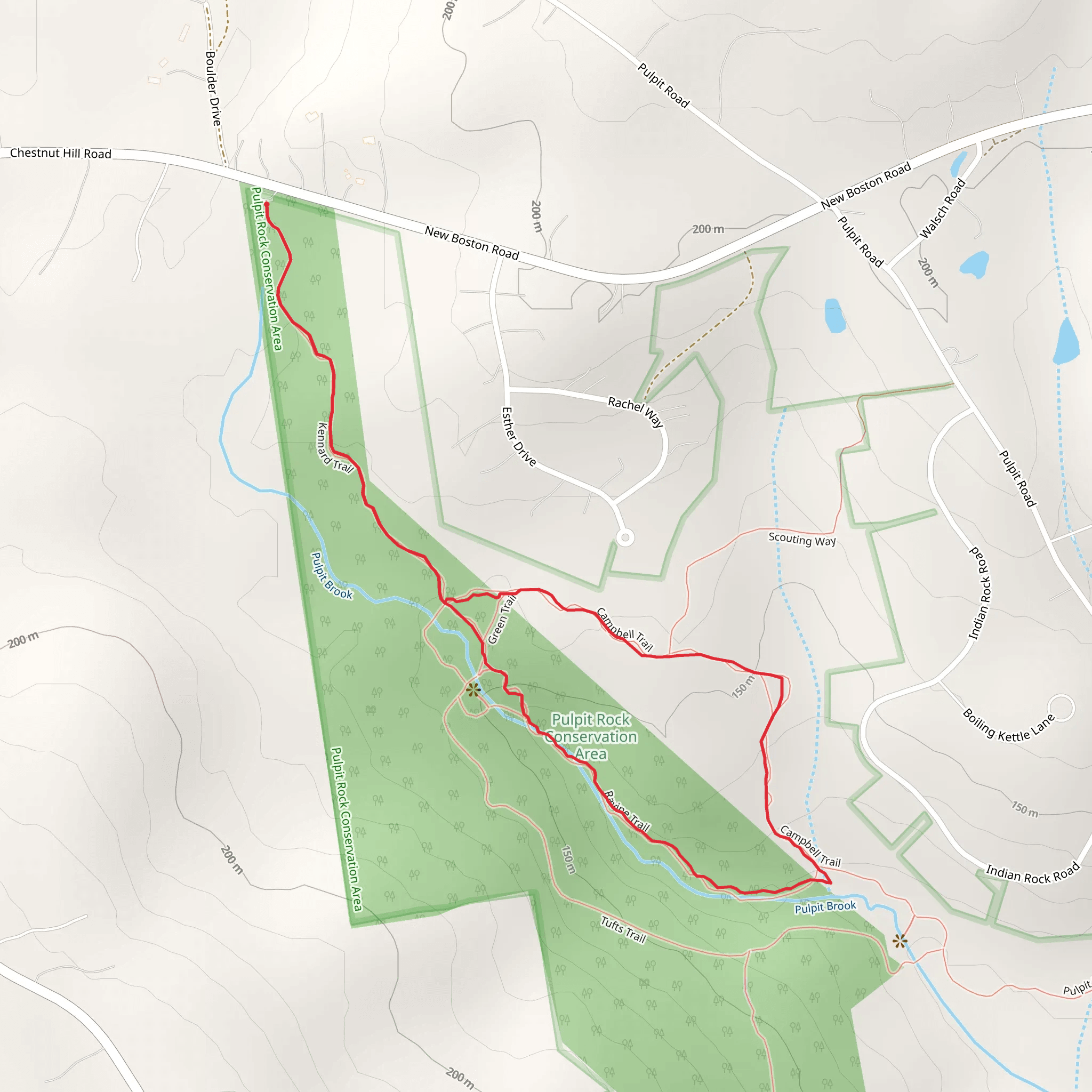 Pulpit Rock Conservation Area Loop mobile static map