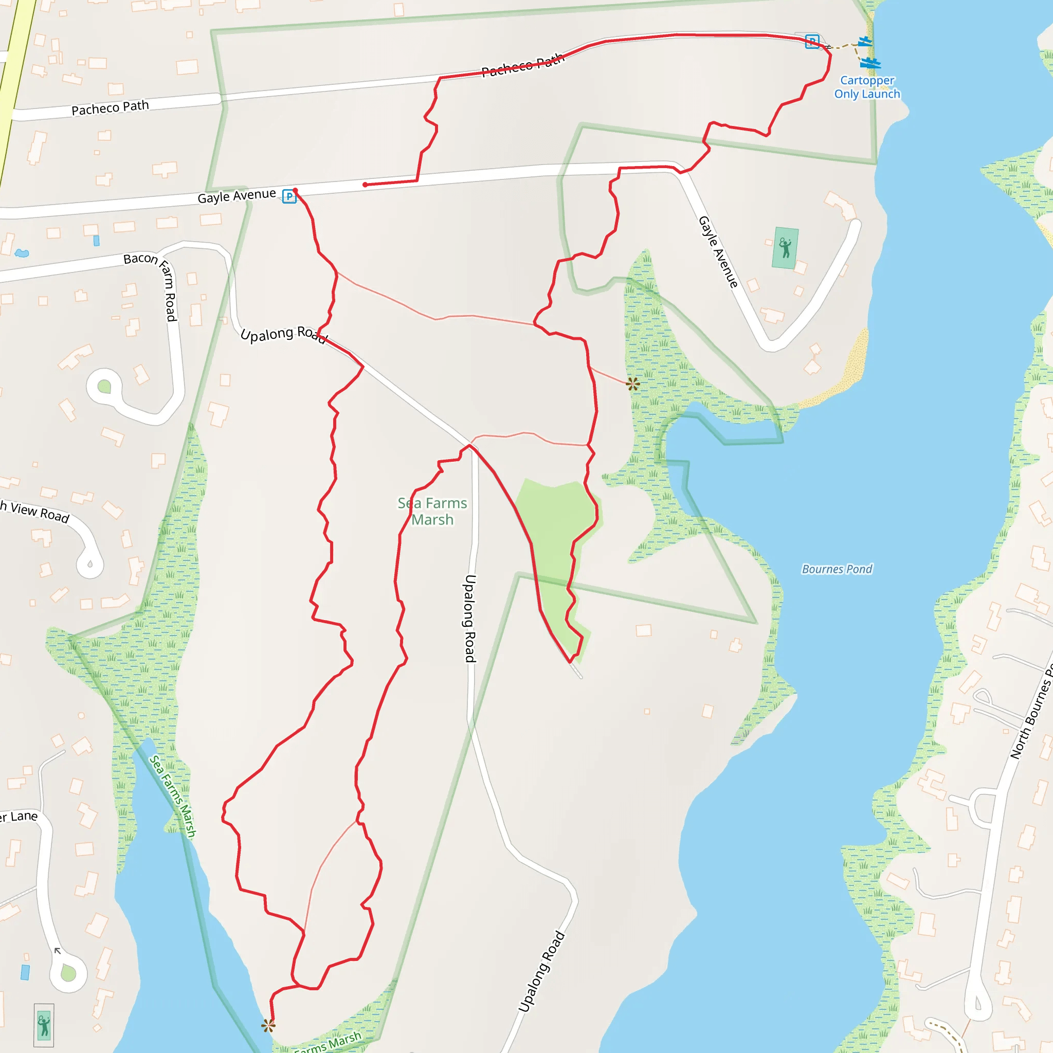 Israels Cove North Loop mobile static map