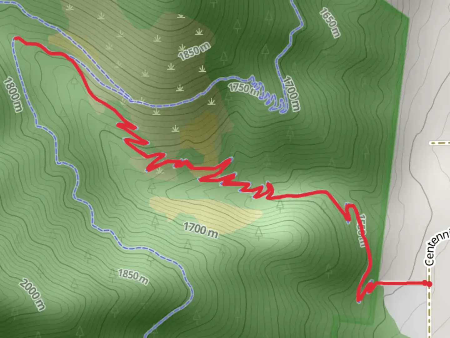 An image depicting the trail Lower Sierra Canyon Trail and its surrounding area.