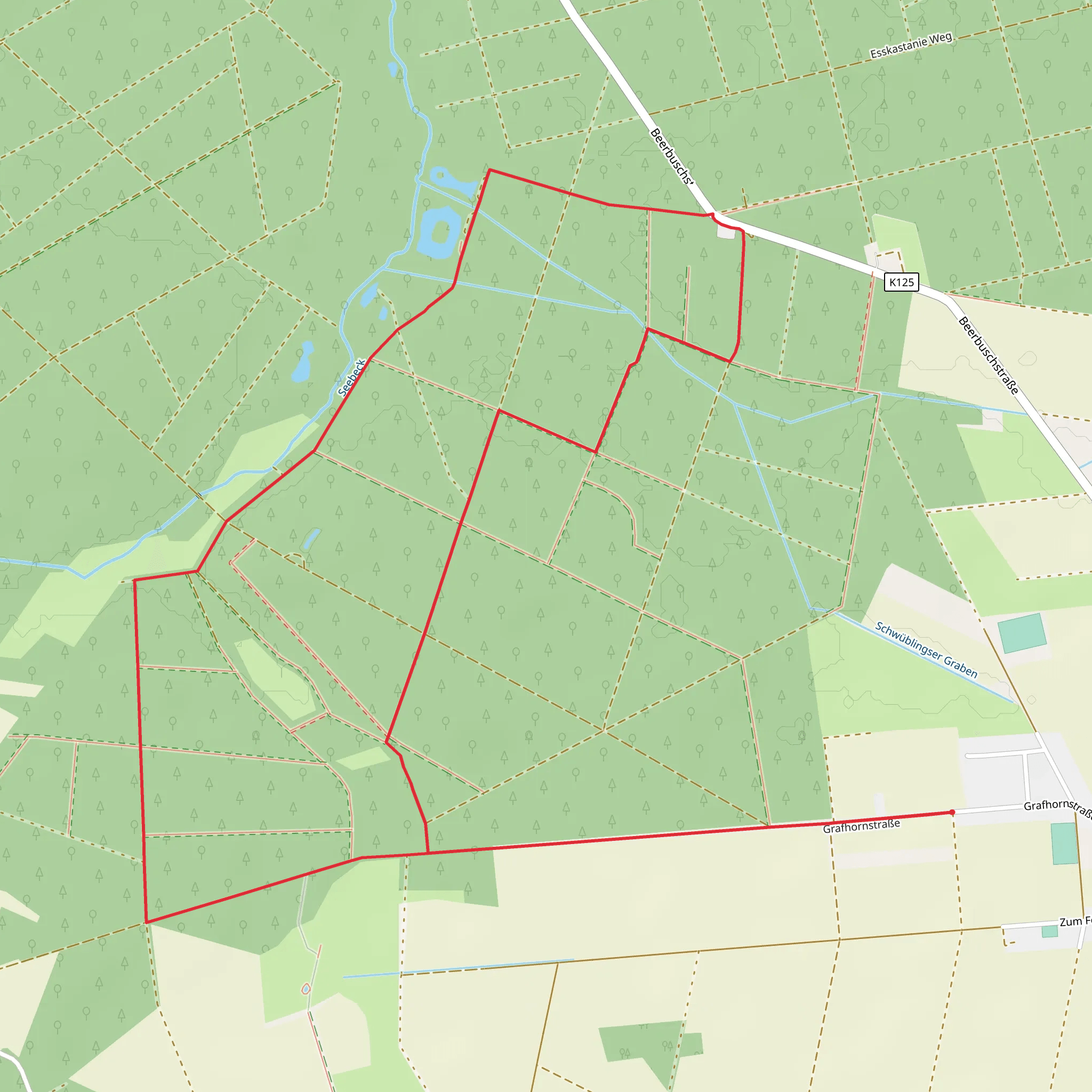 Beerbuschstraße Loop - Schwüblingsen mobile static map