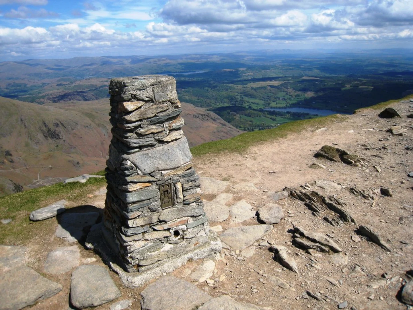 An image depicting the trail Old Man of Coniston, Brim Fell and Top of Broad Slack via Wrynose Pass and its surrounding area.