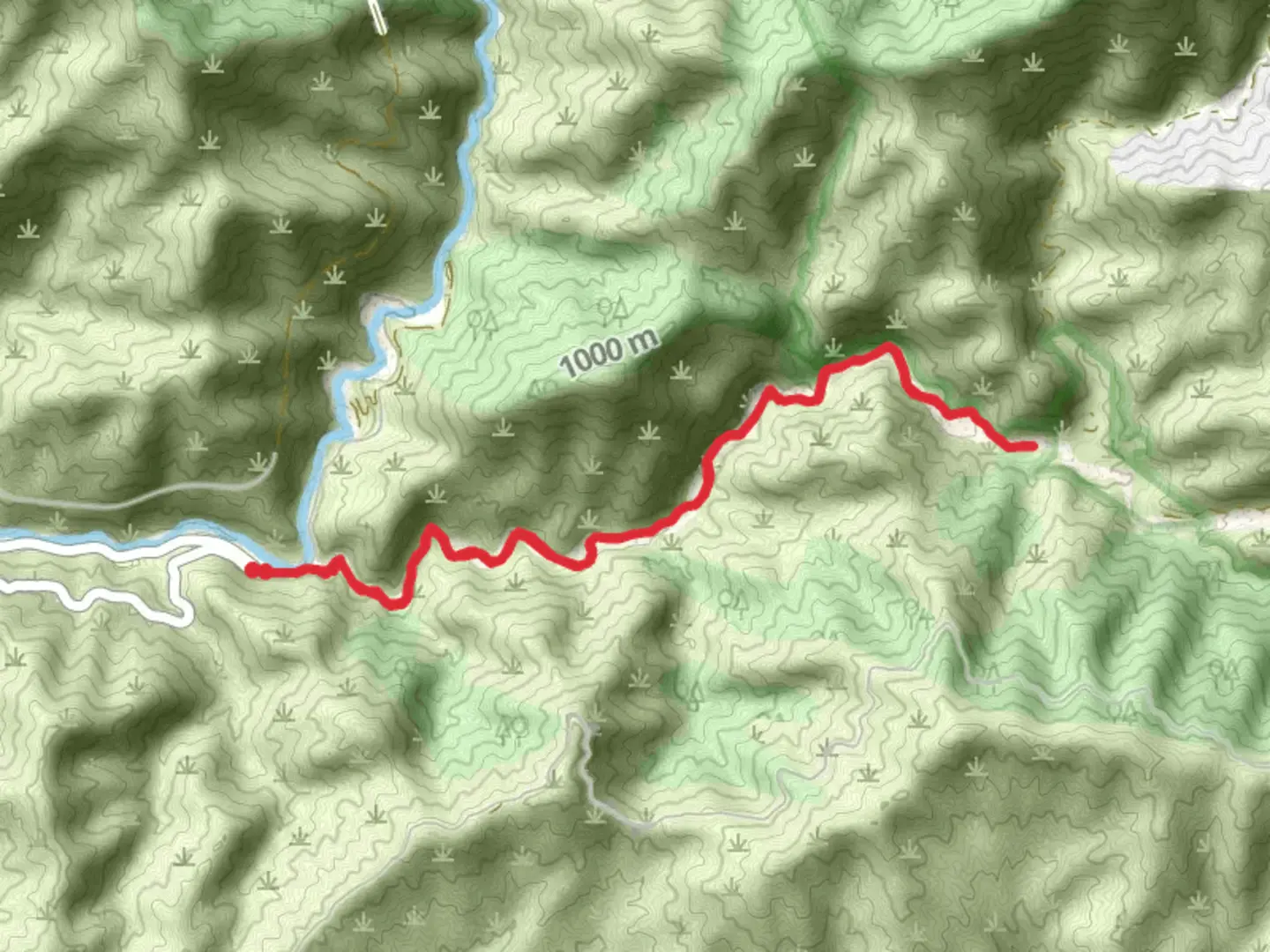 An image depicting the trail Dime and Peacock Canyon and its surrounding area.