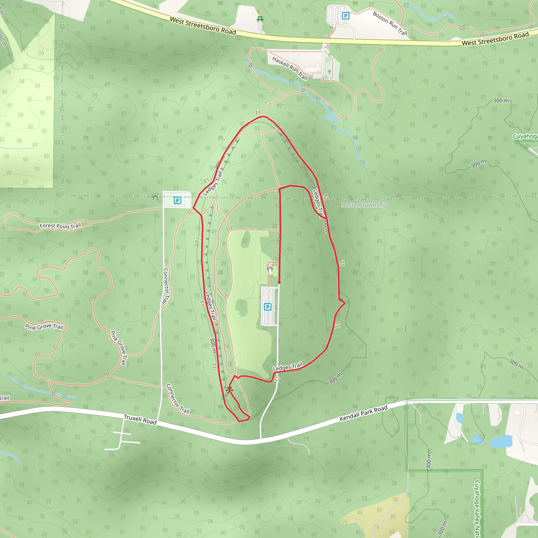 Ledges Loop Trail mobile static map