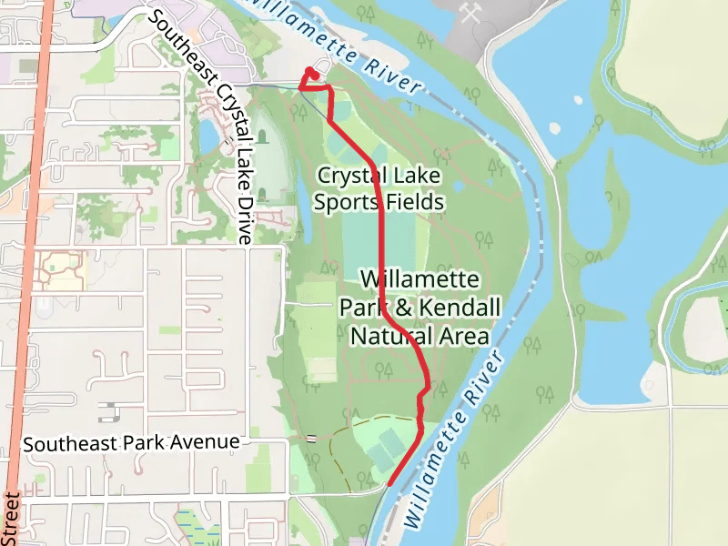 Walk to Willamette River - Southeast Fischer Lane
