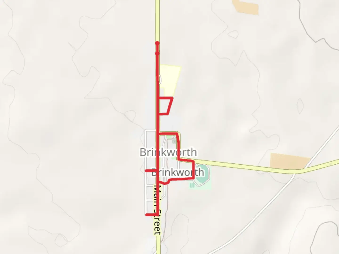 An image depicting the trail Brinkworth Historical Walk and its surrounding area.