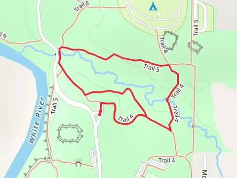 Trail 4, 5 Loop along White River