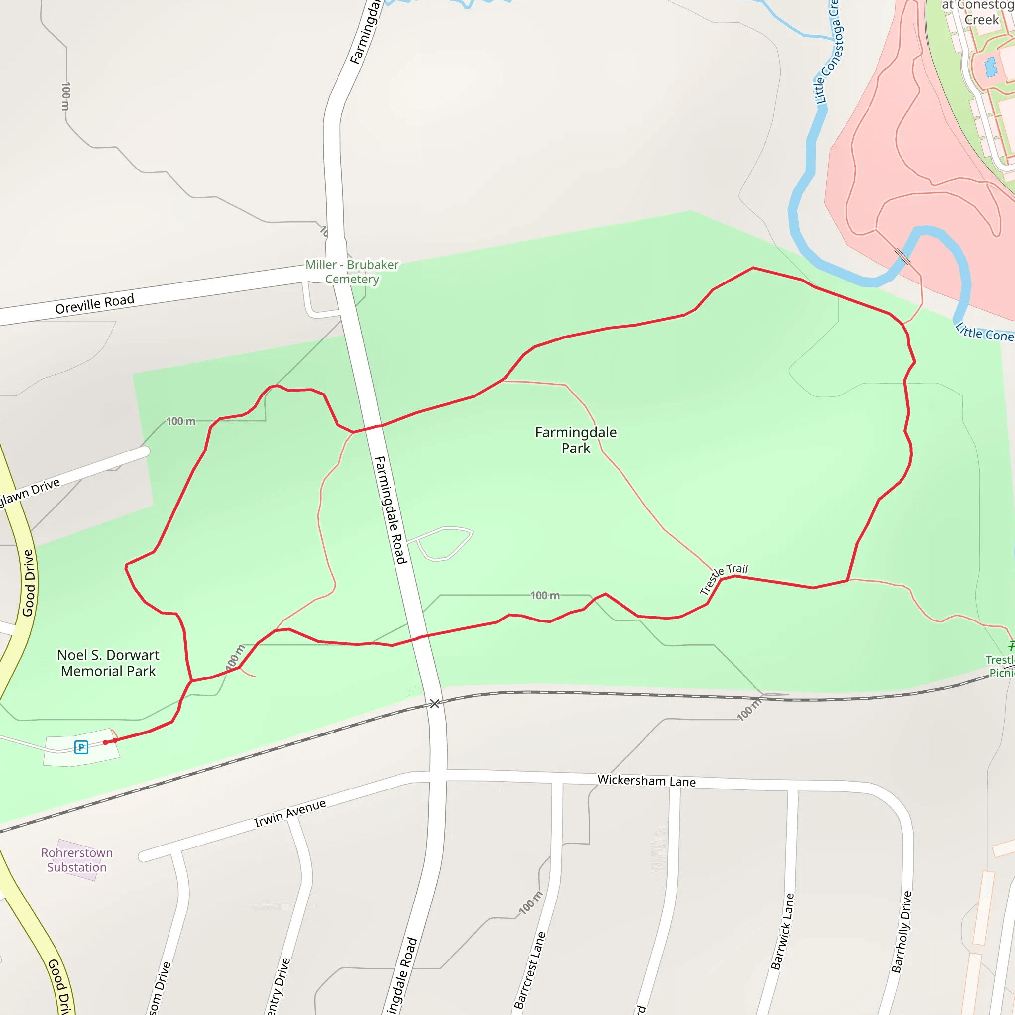 Trestle Trail Loop mobile static map