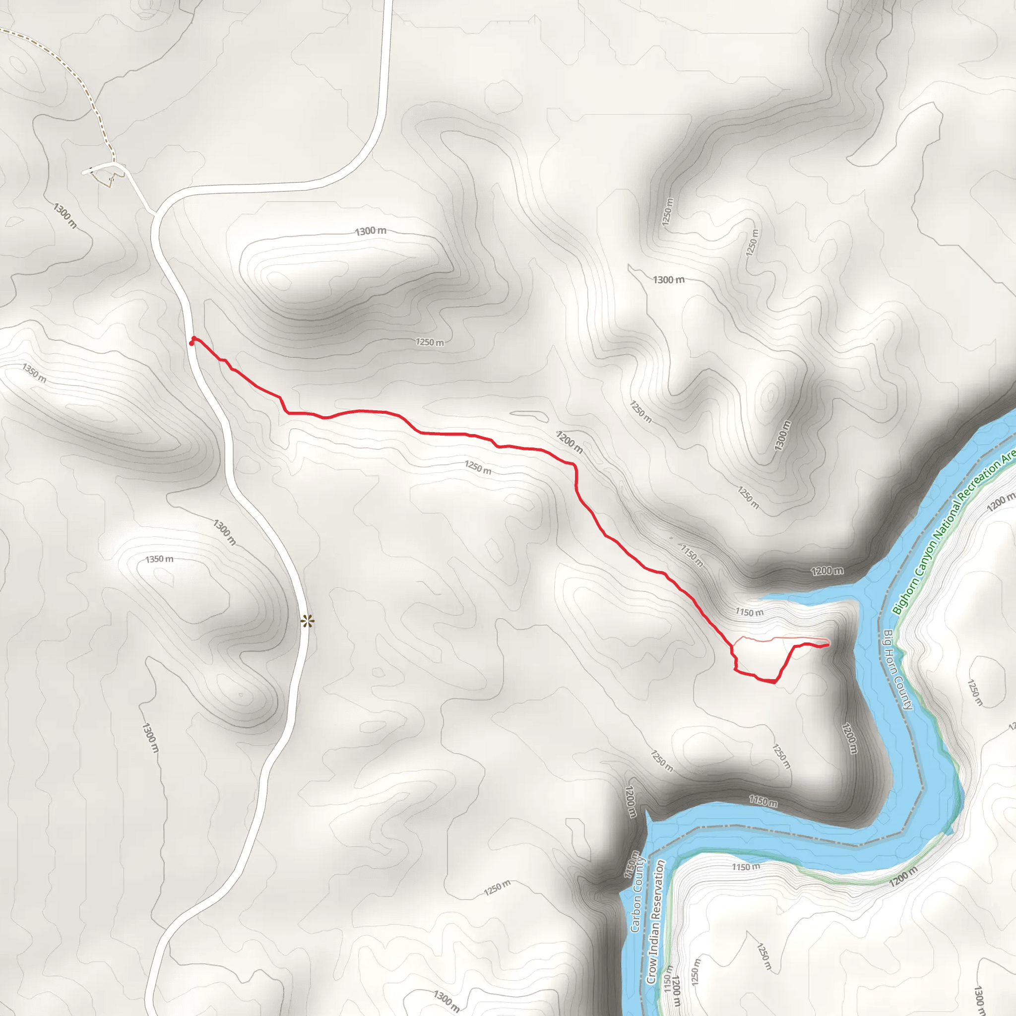 Lower Layout Creek Trail mobile static map