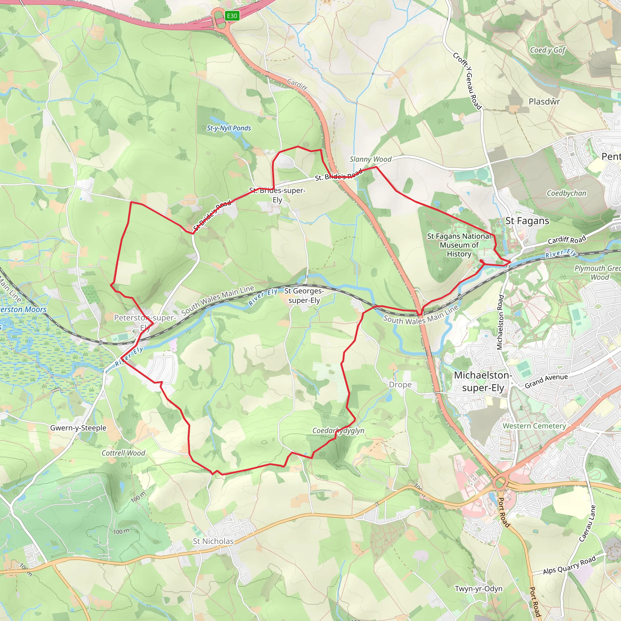 Valeway 13 (St Fagans) mobile static map