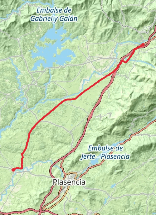 Carcaboso Vandring mobile static map