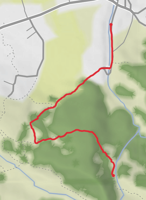 Hike from Zhabeshi mobile static map