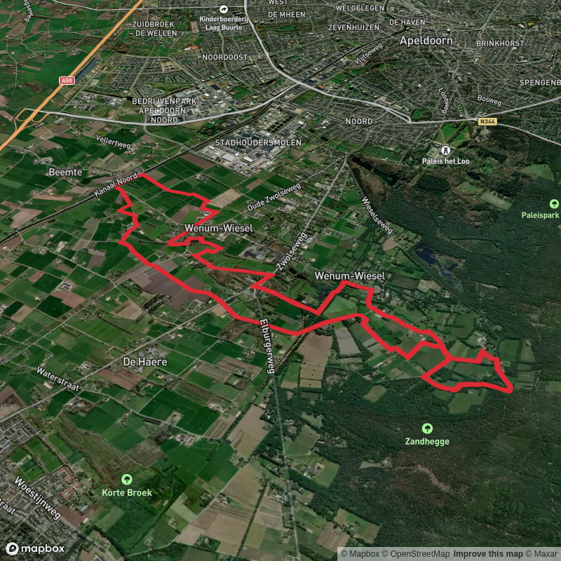 Wijer, Wenumse Beek via Kopermolenpad and Wenum Route Loop