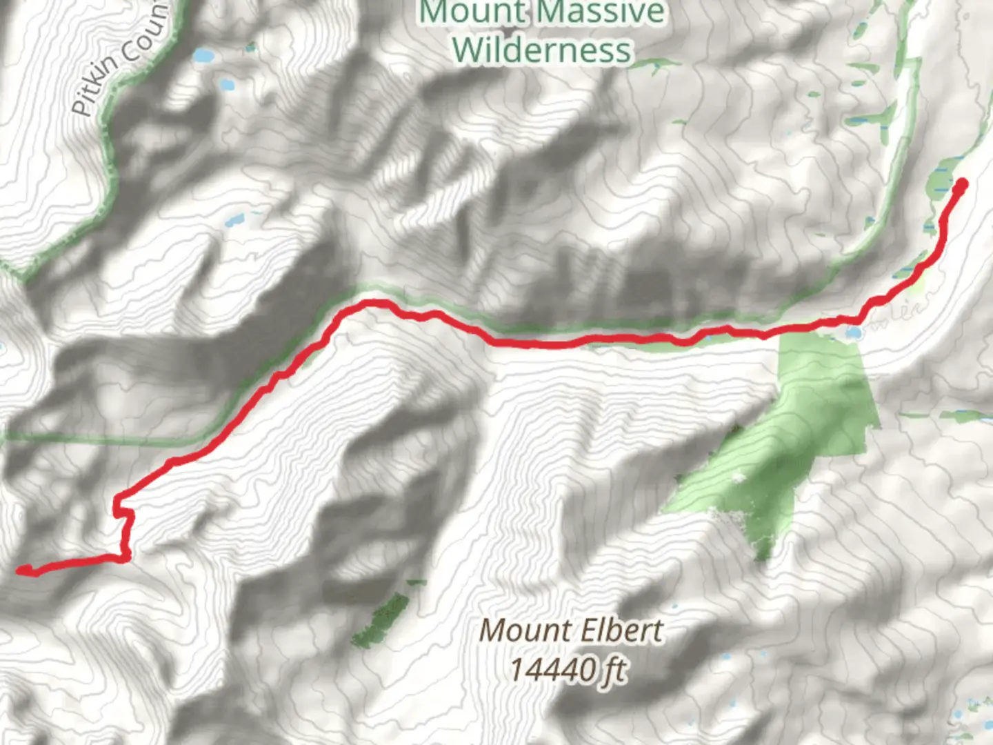 An image depicting the trail Halfmoon Creek and its surrounding area.