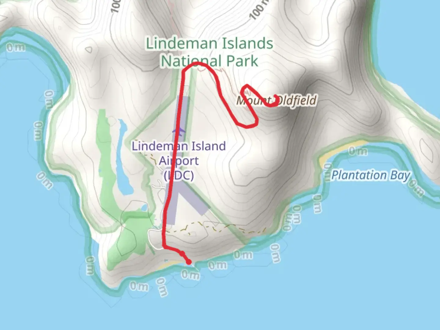 An image depicting the trail Mt Oldfield Track and its surrounding area.