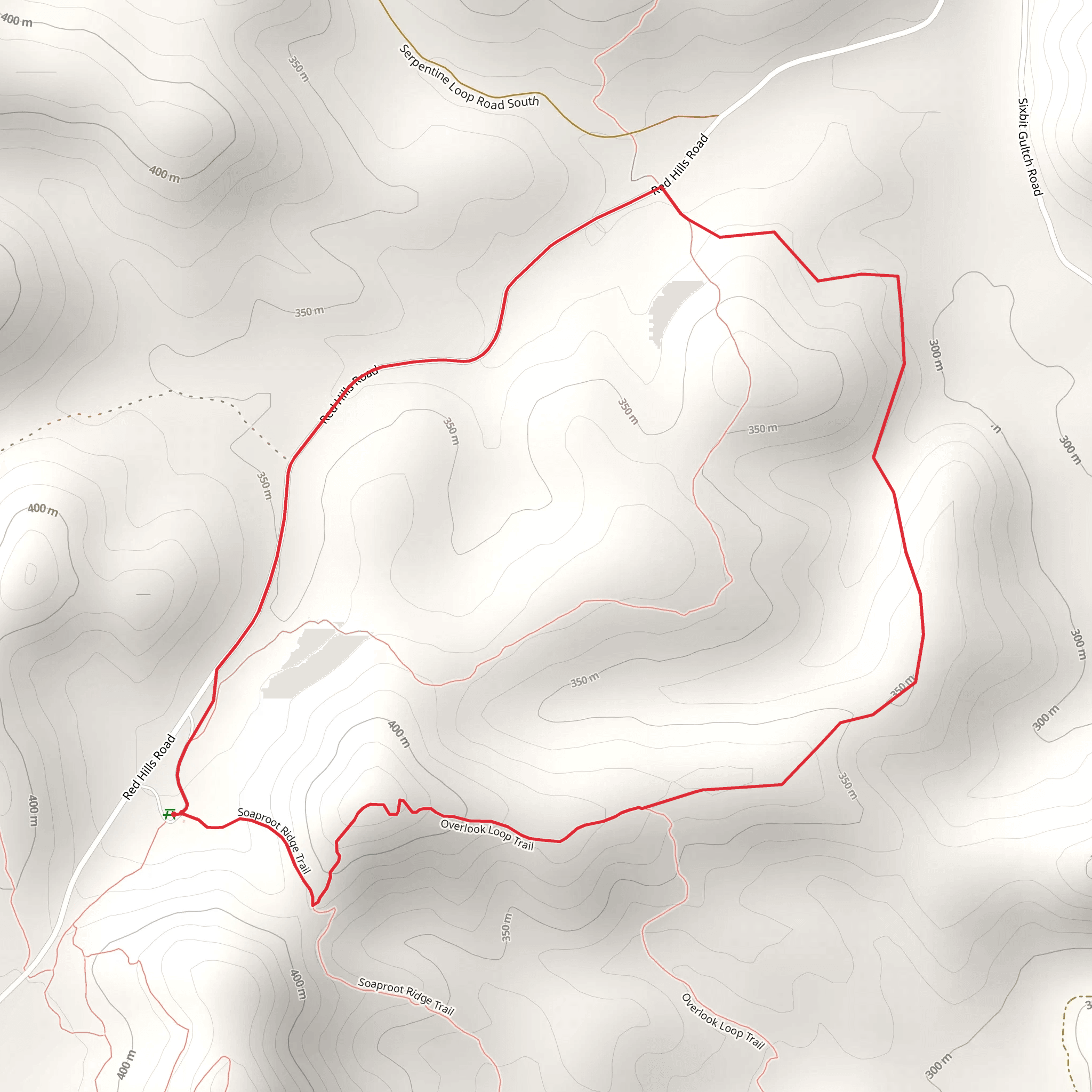 Soaproot Ridge Trail and Overlook Loop Trail mobile static map