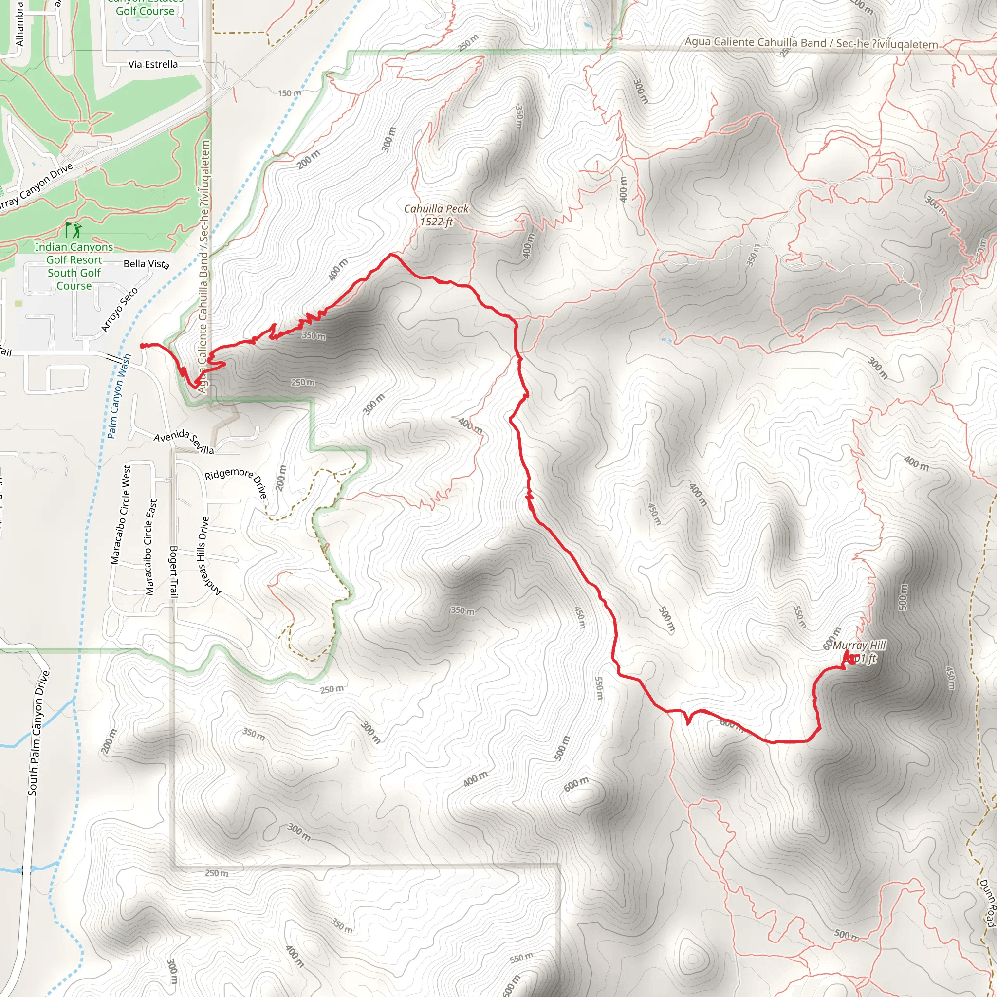 Murray Hill via Garstin Trail mobile static map