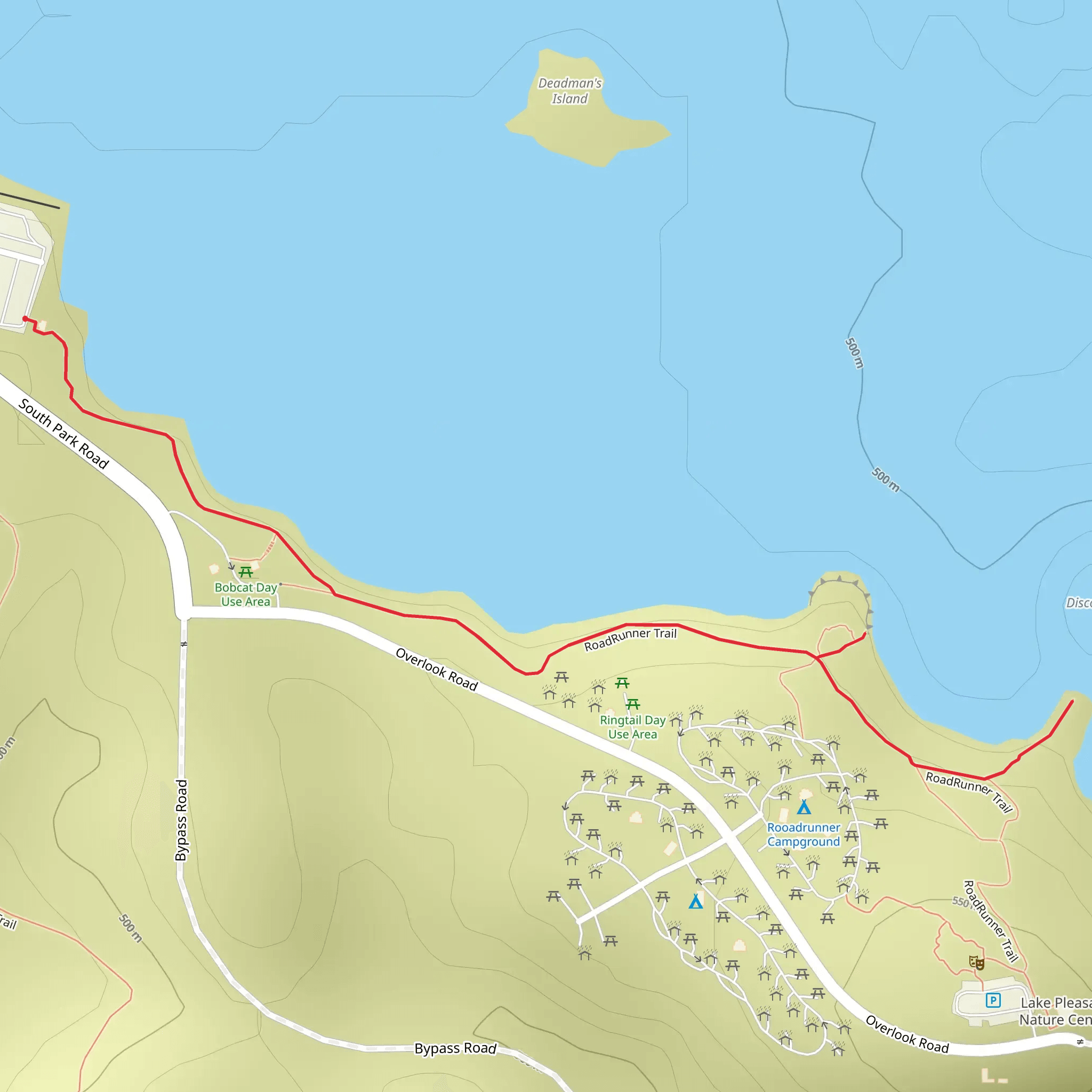 RoadRunner Trail mobile static map
