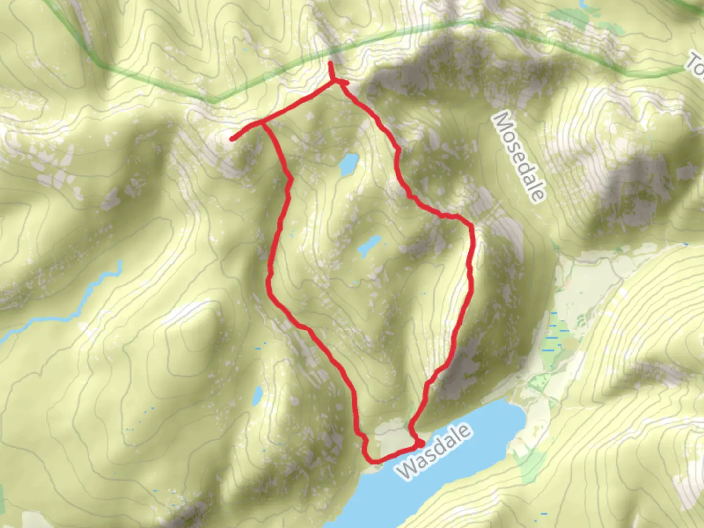 An image depicting the trail Steeple Yewbarrow and friends and its surrounding area.