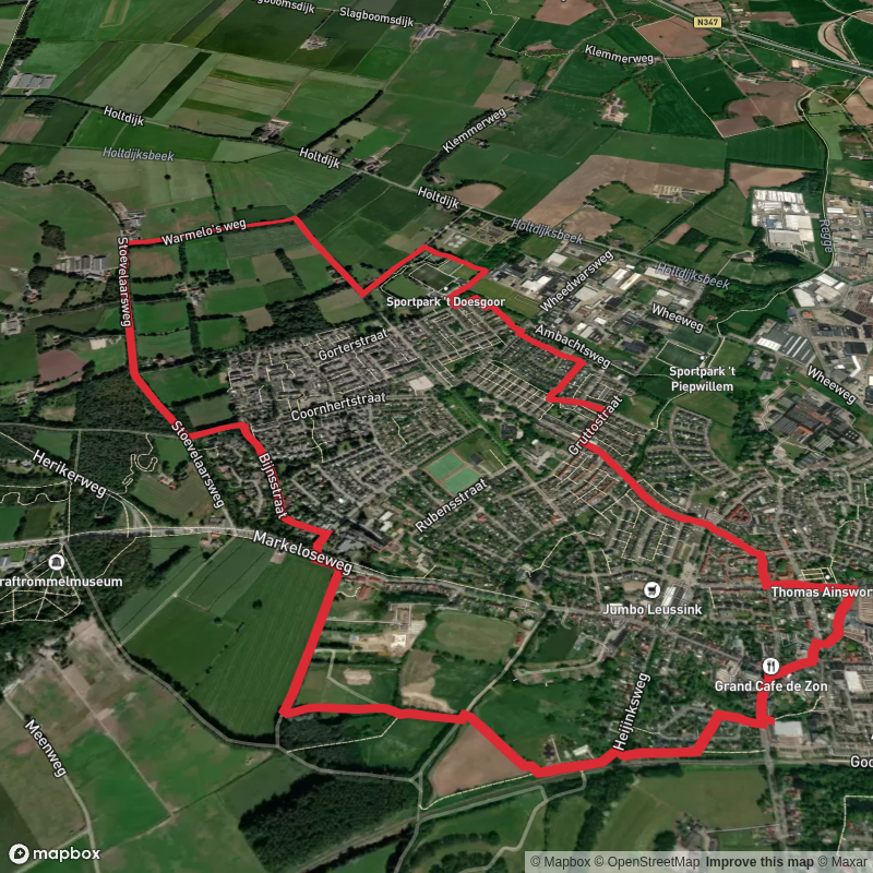 Walterswaterland and Stoevelaar via Warmelo's Weg