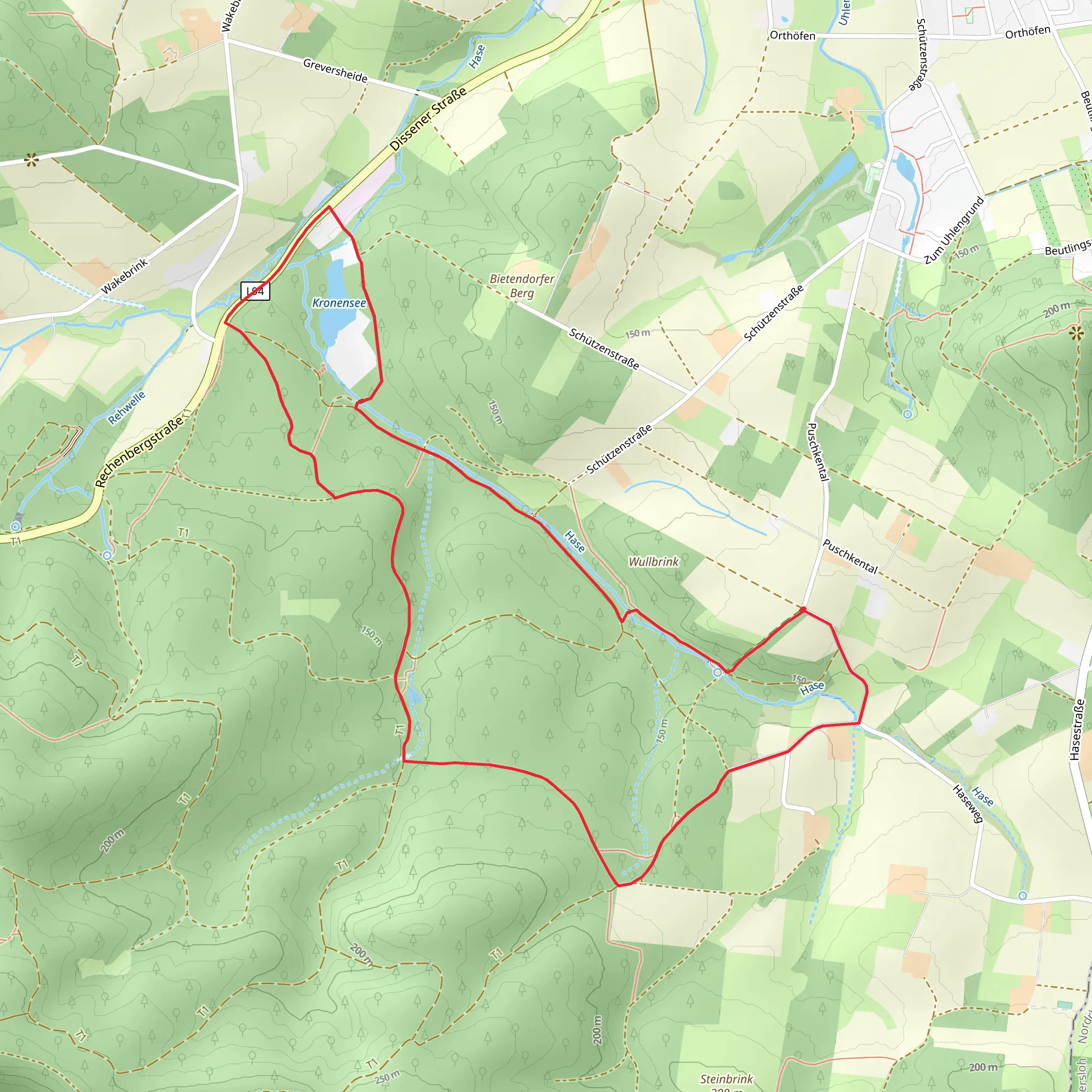 Wellinger Land and Von Quelle zu Quelle mobile static map