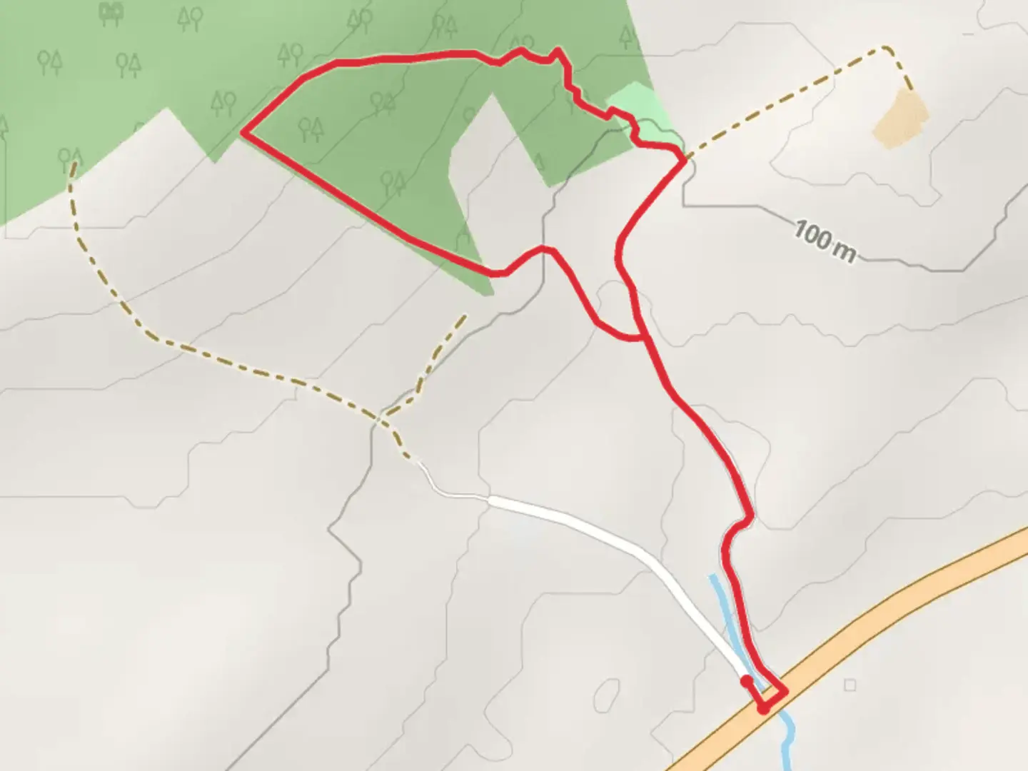 An image depicting the trail Lissycasey Cascades Loop and its surrounding area.