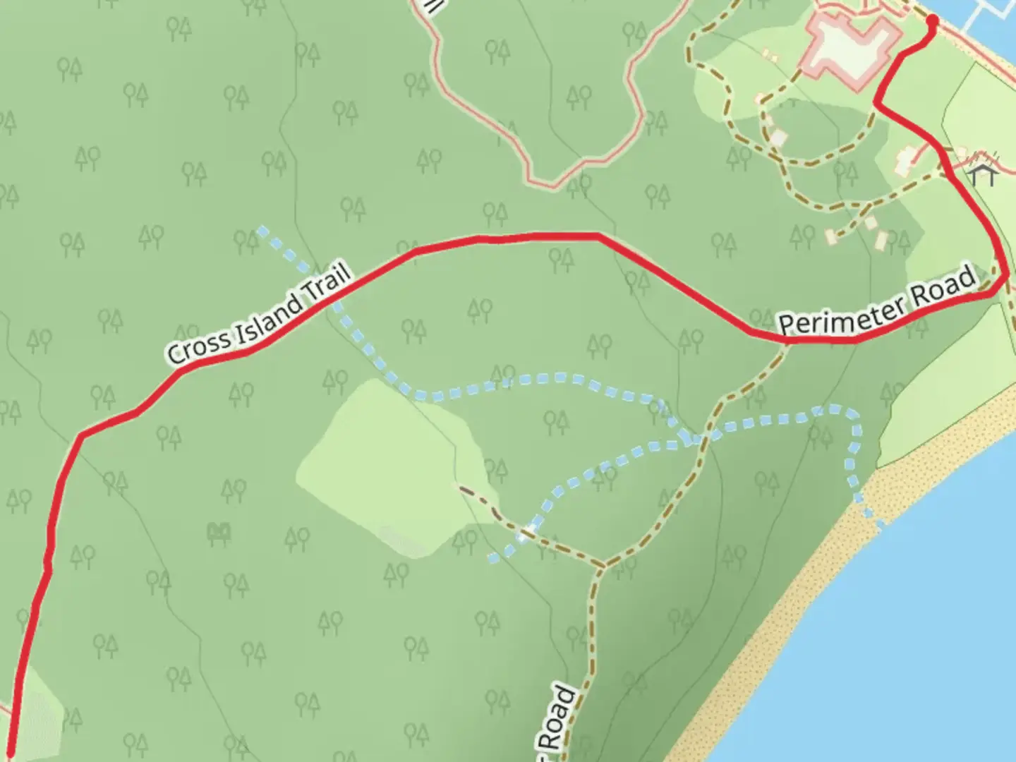 An image depicting the trail Blake Island Marine State Park Walk and its surrounding area.