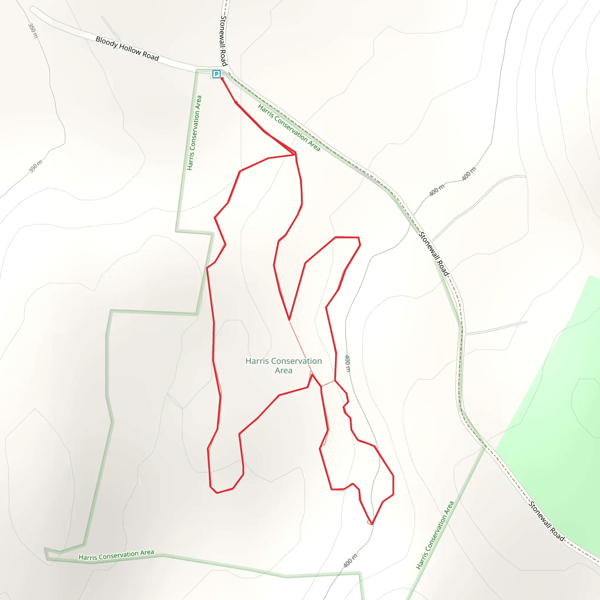 Stonewall Road Loop mobile static map