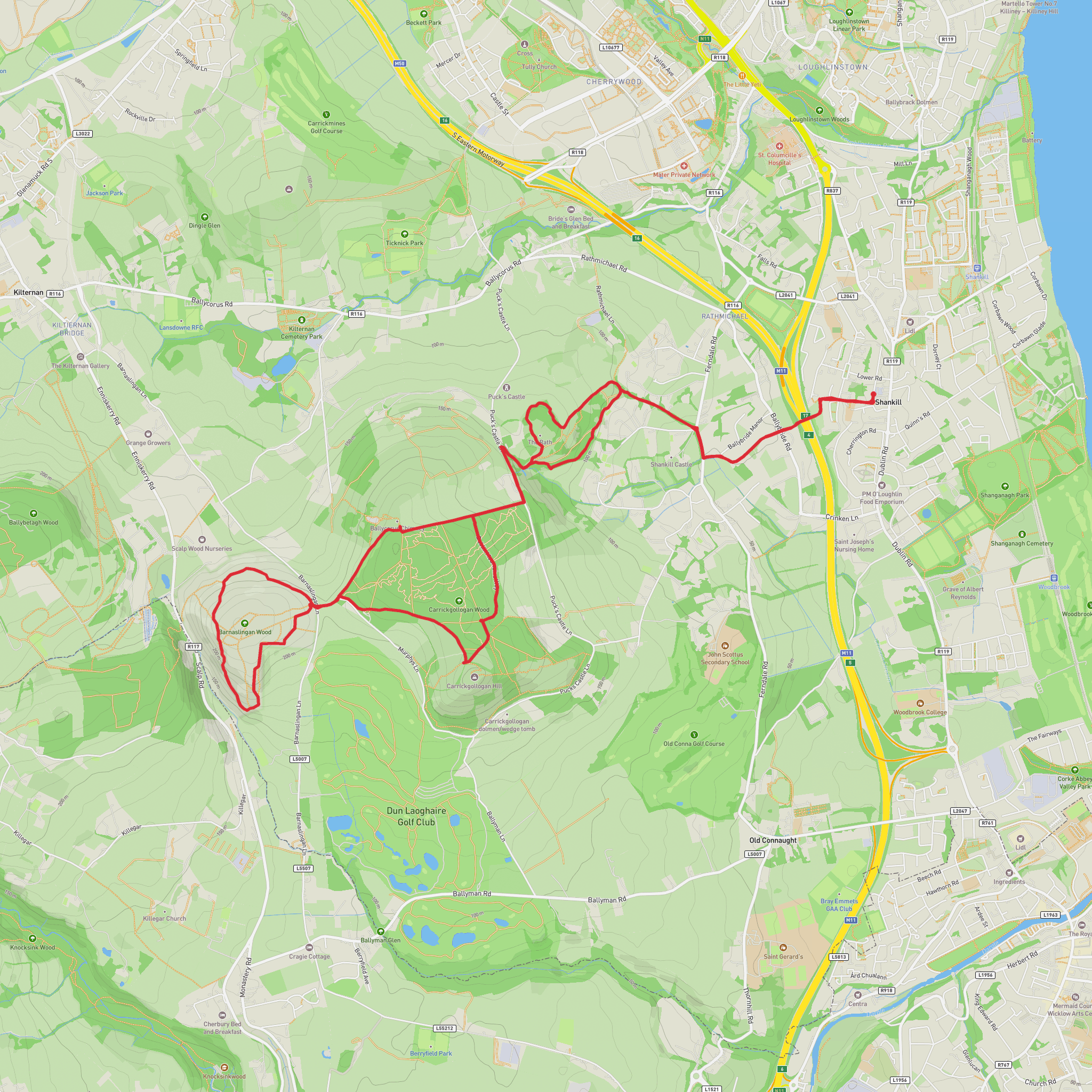 Shankill mobile static map