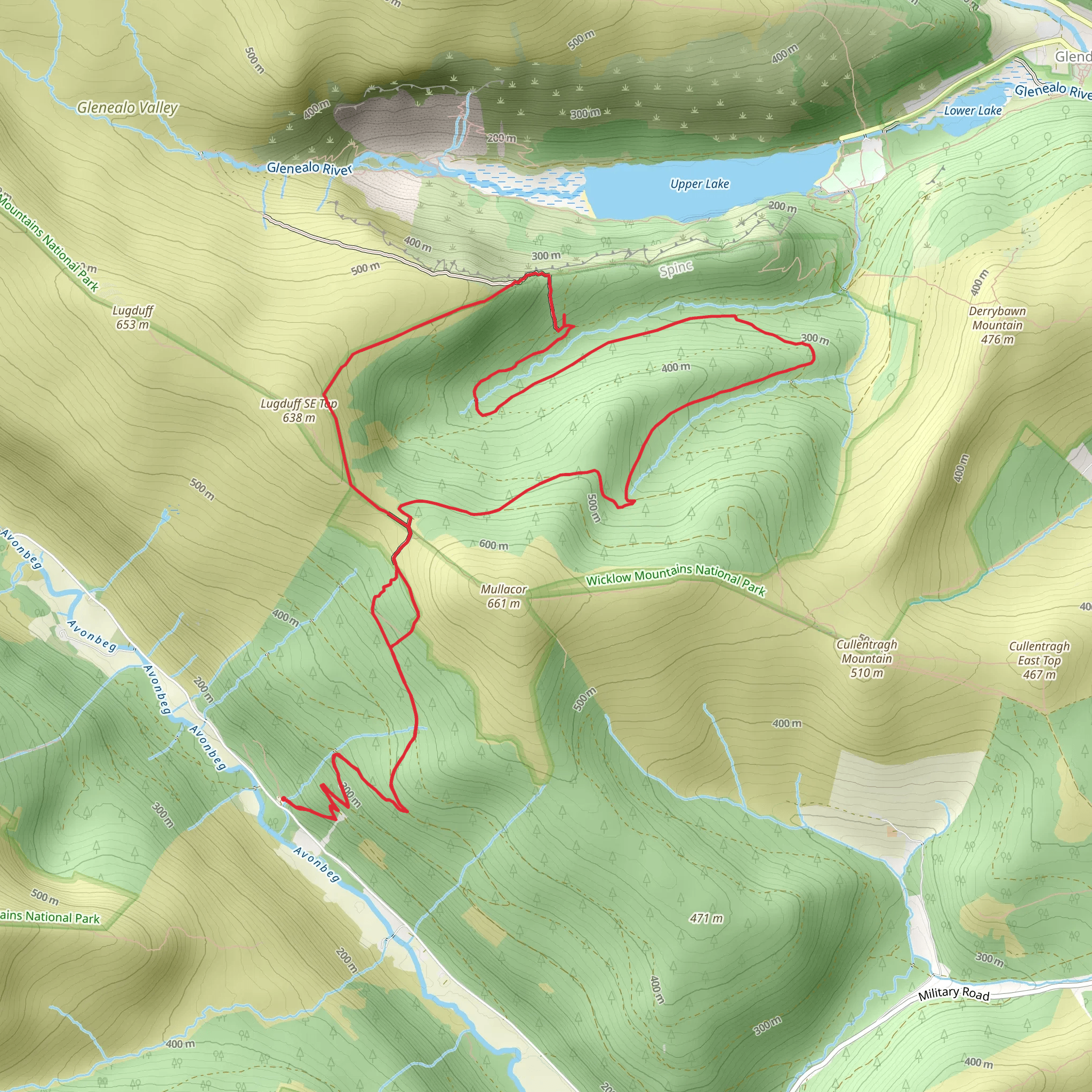 Glenmalure- Spinc mobile static map