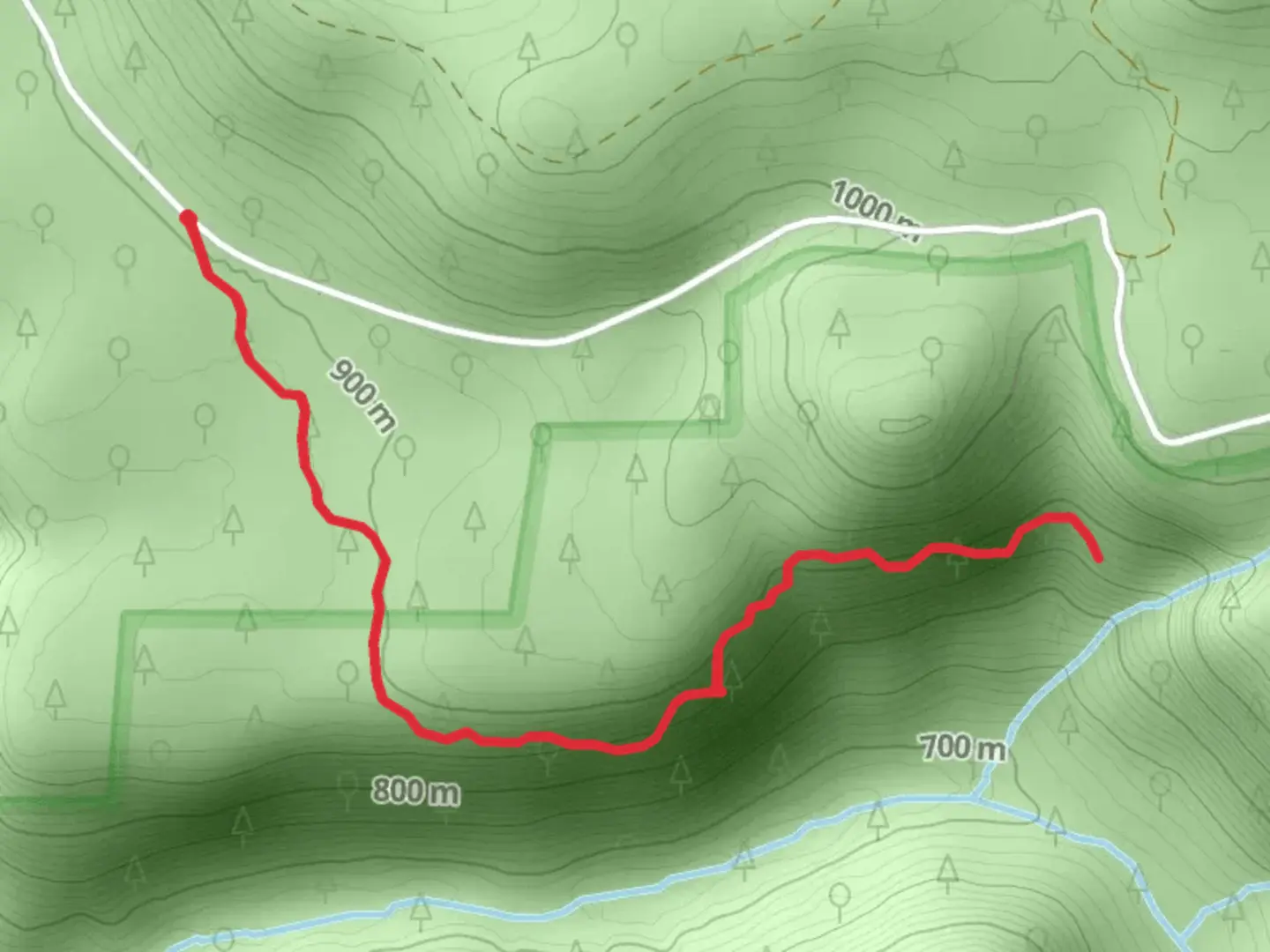 An image depicting the trail Rainbow Falls Trail and its surrounding area.