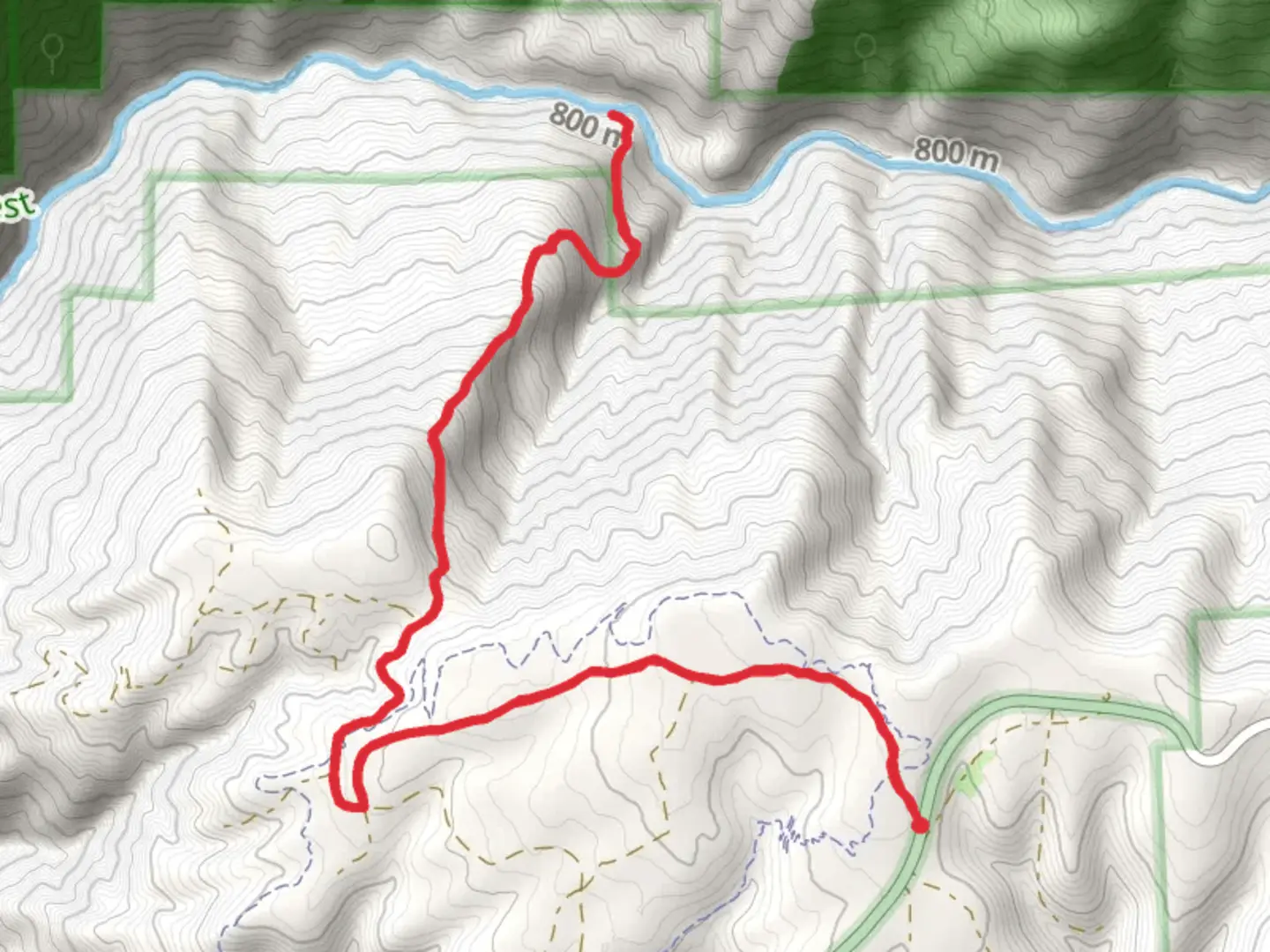 An image depicting the trail Italian Bar Trail and its surrounding area.