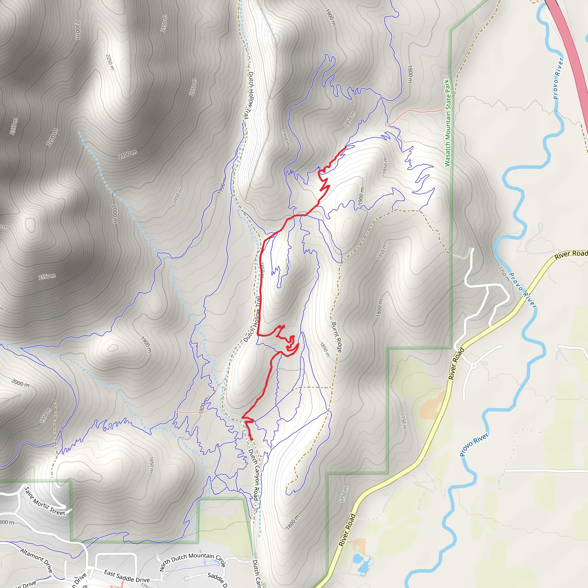 Aqueduct and Gobblers Gulch mobile static map