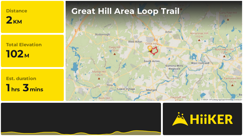 Great Hill Area Loop Trail | Middlesex County | Massachusetts