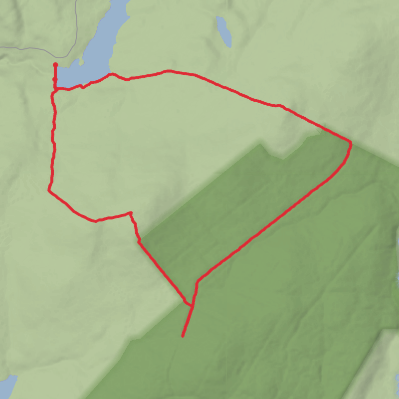 A map preview of the recording Hike on Hike from Mid and East Antrim.