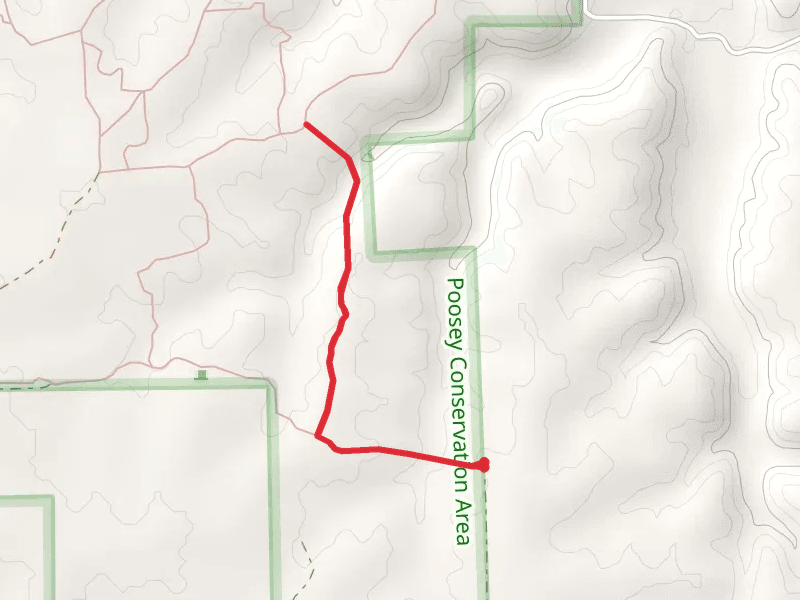Rocky Holler Trail via Dockery Trail