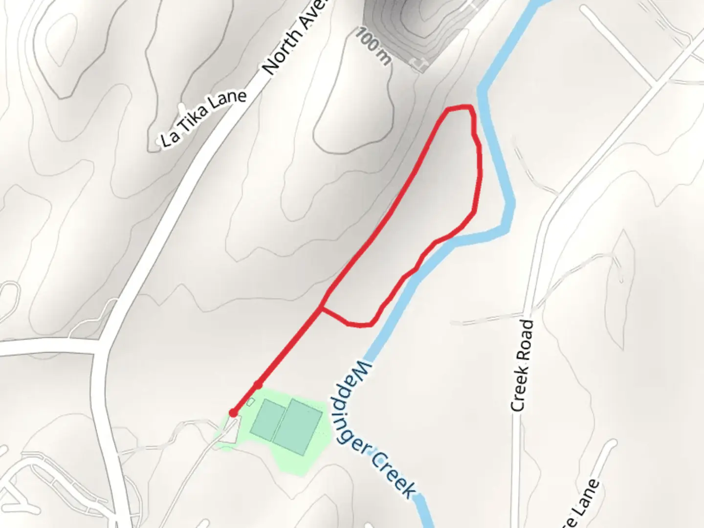 An image depicting the trail Wappinger Creek Loop and its surrounding area.