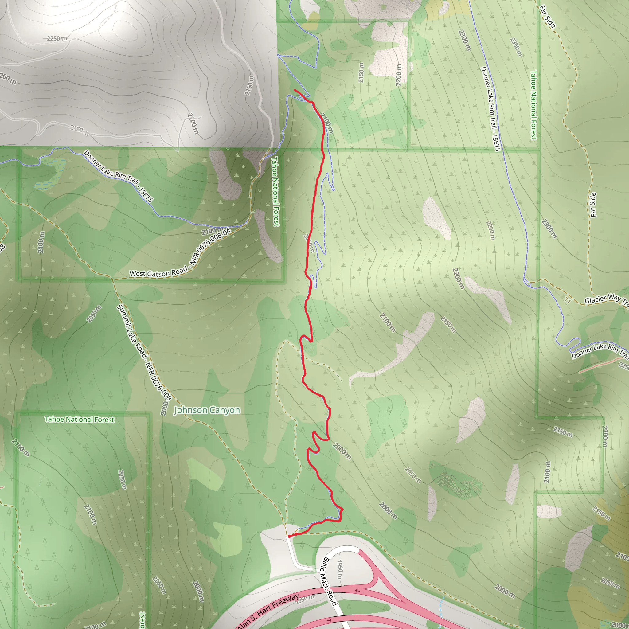 Wendin Way Access Trail mobile static map