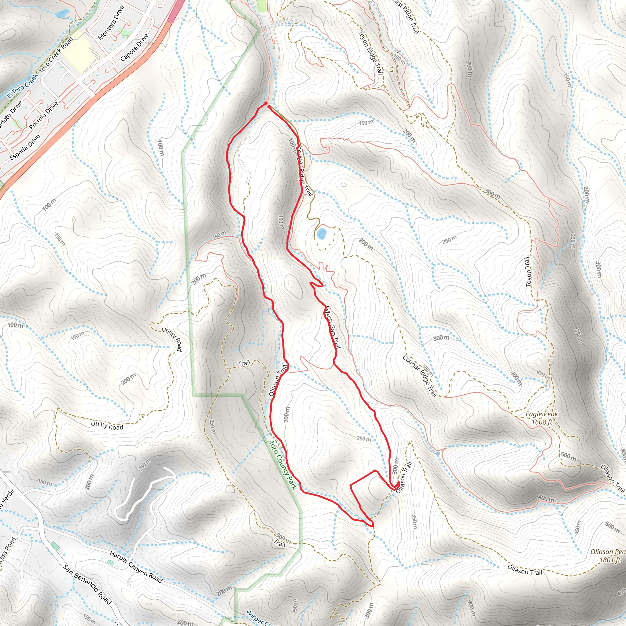 Ollason Road Loop mobile static map
