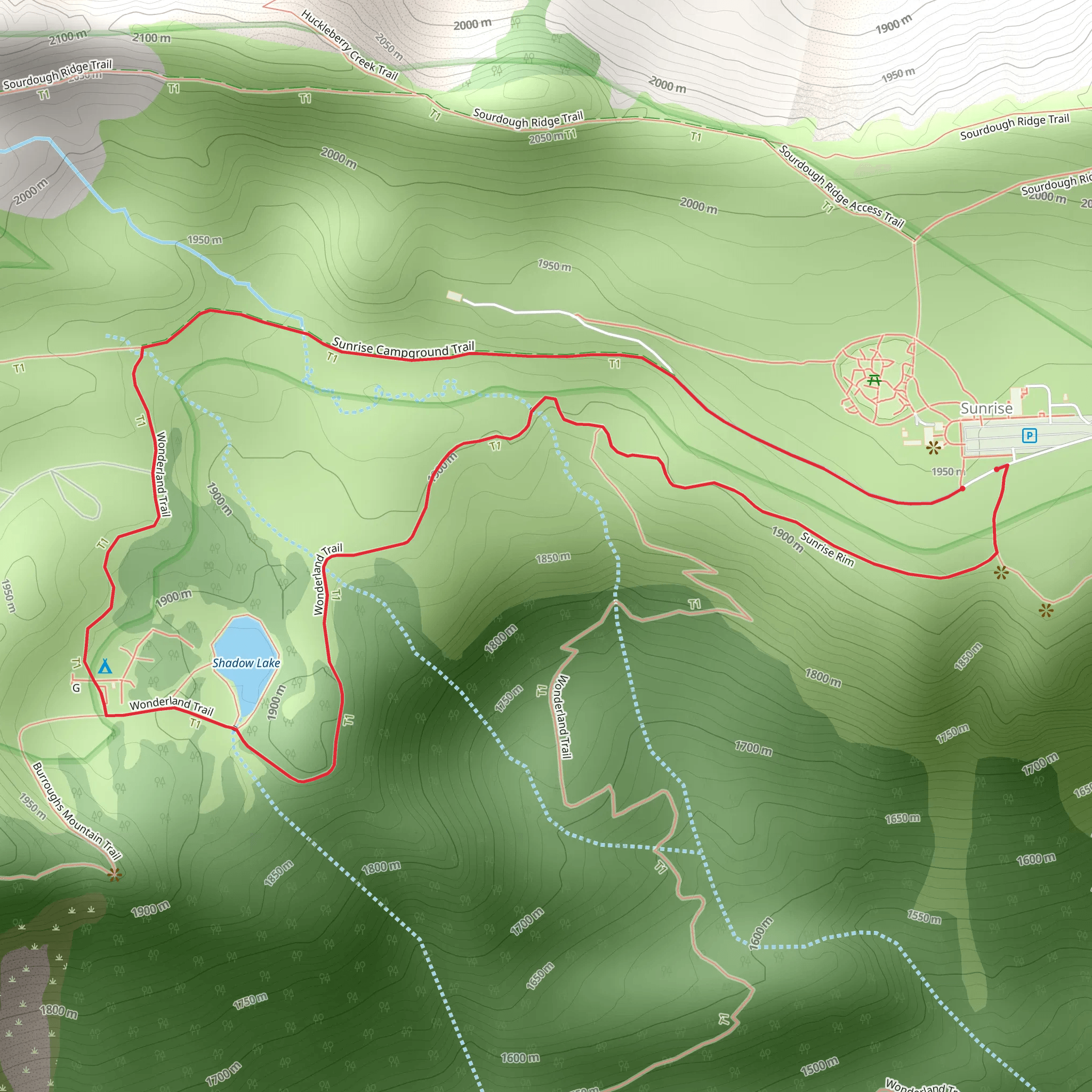 Wonderland Trail and Sunrise Rim Loop | Pierce County | Washington