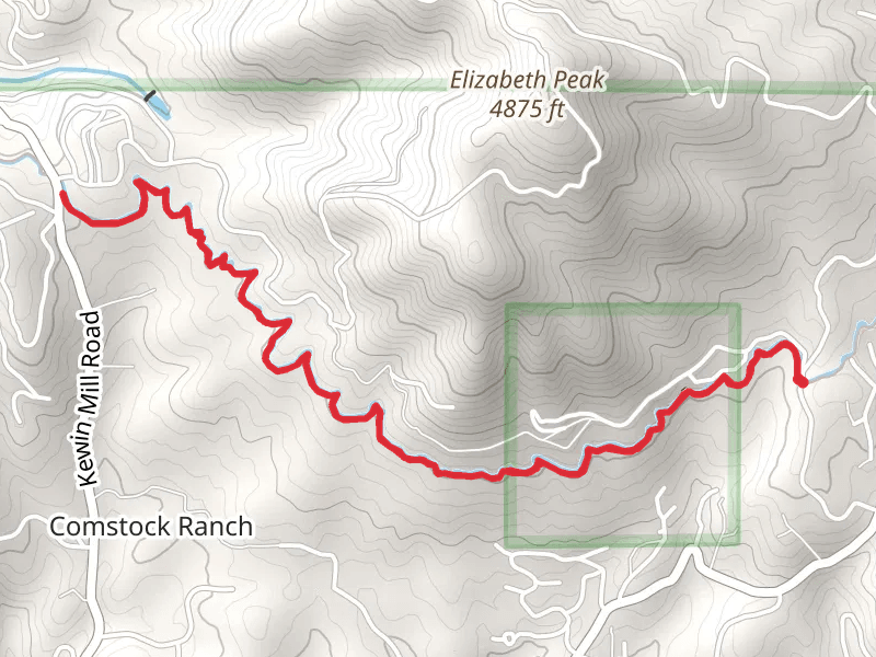Main Tuolumne Ditch Trail from Mount Elizabeth Road