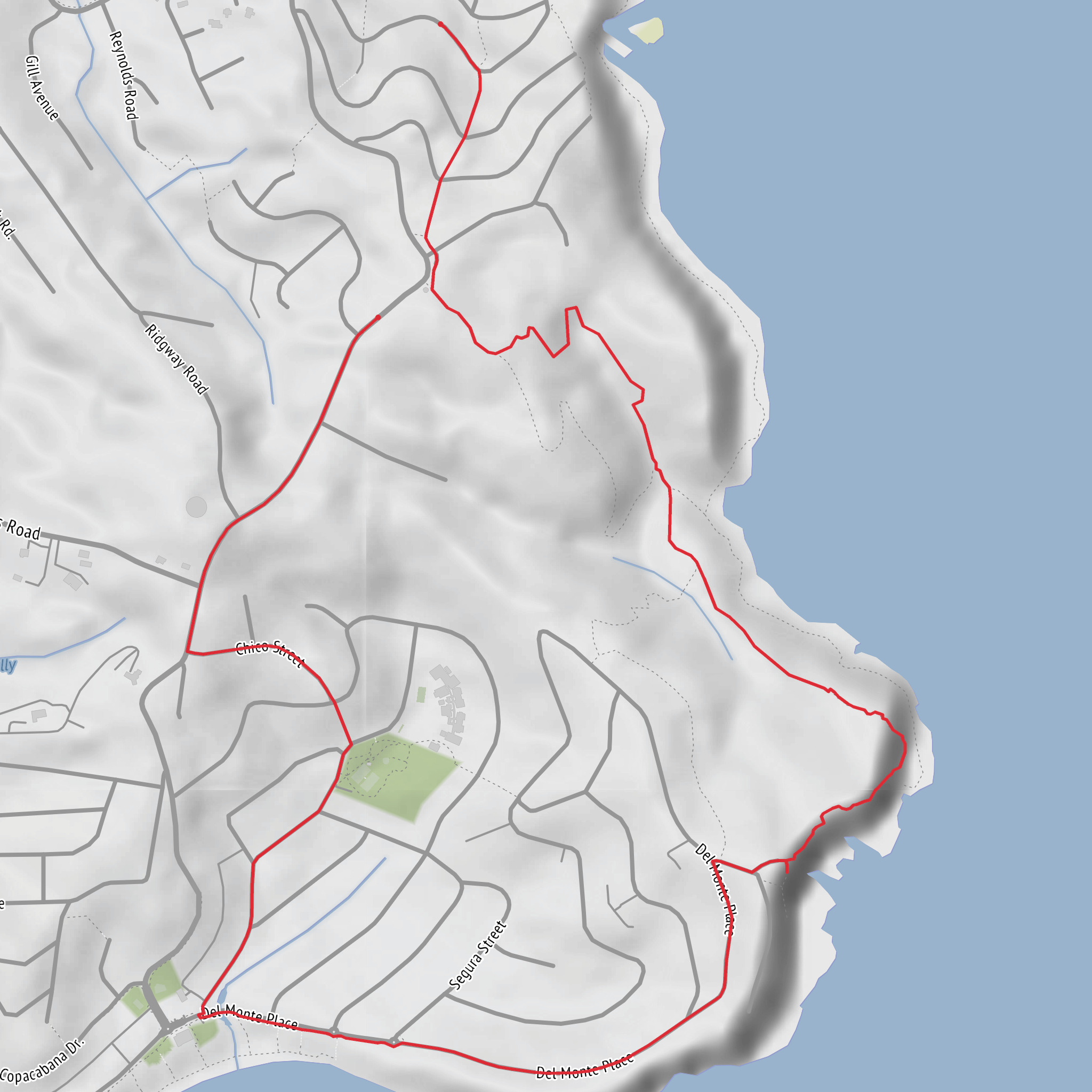 Avoca beach to Copacobana and back mobile static map