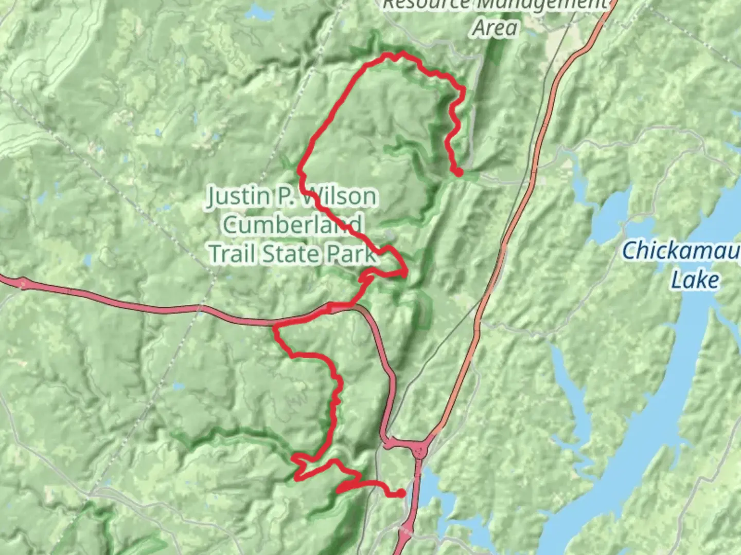 An image depicting the trail Soddy to Sale Creek via Cumberland Trail and its surrounding area.