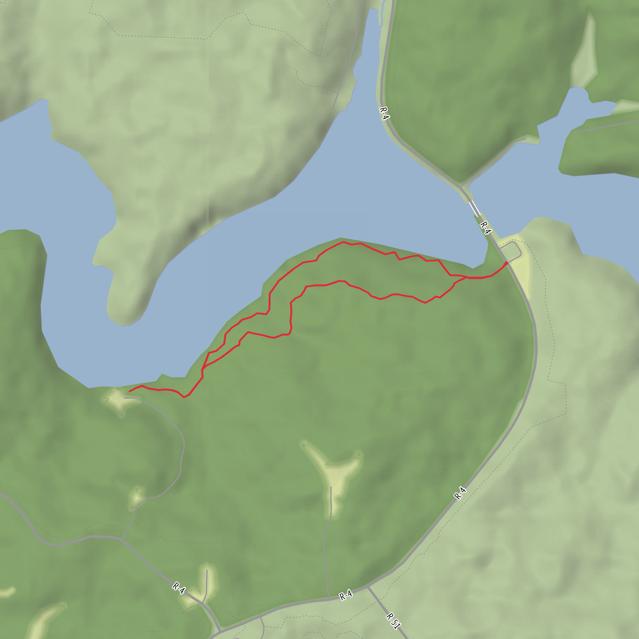 Stone House Trail mobile static map